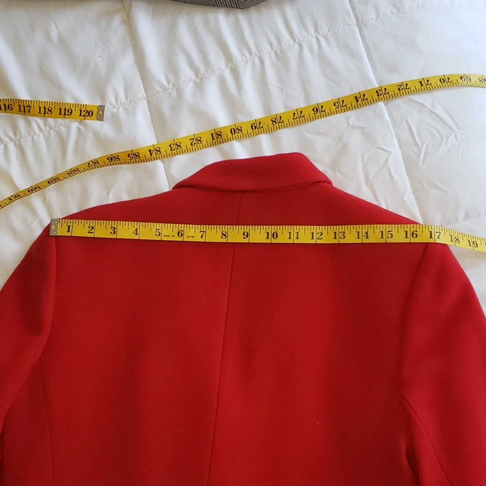 Charter Club Red Blazer, Size 10. - Picture 3 of 6